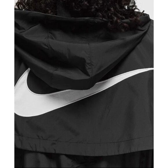 NWT Nike Sportswear Essential Black Trench Coat Women’s Size Small (FN2843-010) - Picture 9 of 15